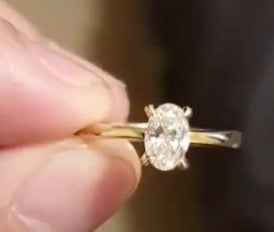 14k Engagement Ring (Oval Shape)